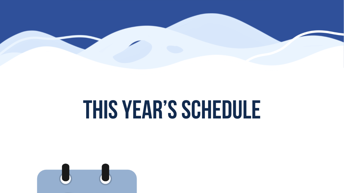 This year's schedule